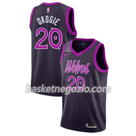 Canotte Uomo Minnesota Timberwolves Josh Okogie 29 2018-19 Nike City Edition Viola Swingman